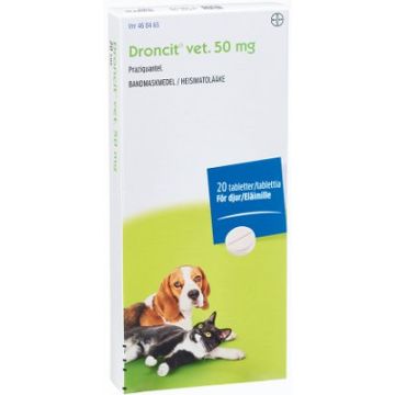 DRONCIT VET tabletti 50 mg 20 fol