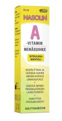 NASOLIN A-VITAMIN SITRUUNA-MENTOLI NENÄSUMUTE 10 ml