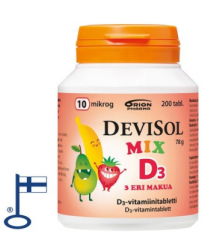 DEVISOL MIX 10 MIKROG IMESKELYTABLETTI 200 TABL