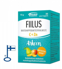 FIILUS ARKEEN C+Zn HEDELMÄINEN 30 PURUTABL