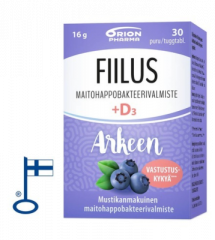 FIILUS ARKEEN + D3 MUSTIKKA 30 PURUTABL