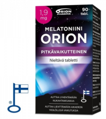 MELATONIINI ORION 1,9 MG PITKÄVAIK. 90 TABL